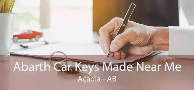 Abarth Car Keys Made Near Me Acadia - AB