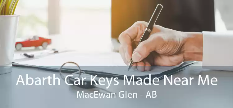 Abarth Car Keys Made Near Me MacEwan Glen - AB