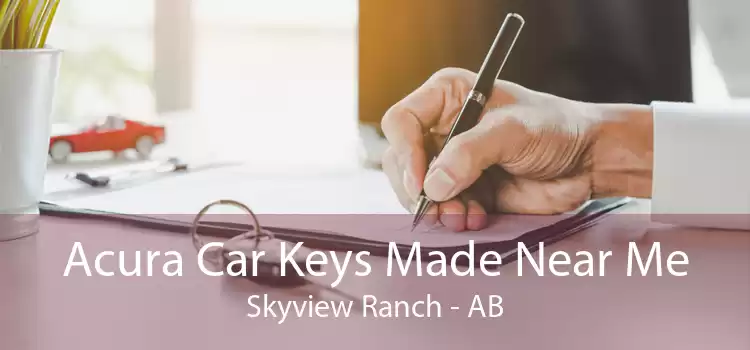 Acura Car Keys Made Near Me Skyview Ranch - AB