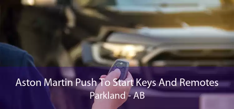 Aston Martin Push To Start Keys And Remotes Parkland - AB