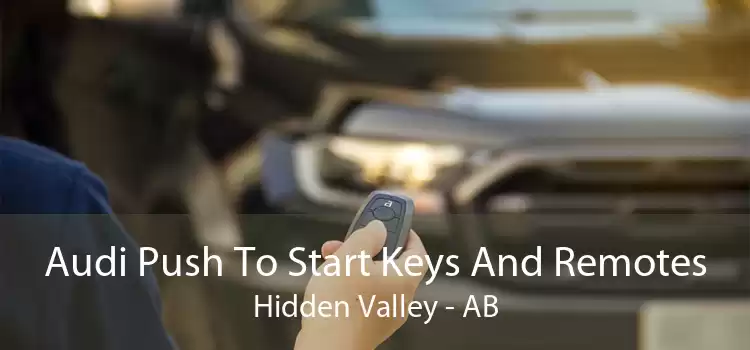 Audi Push To Start Keys And Remotes Hidden Valley - AB