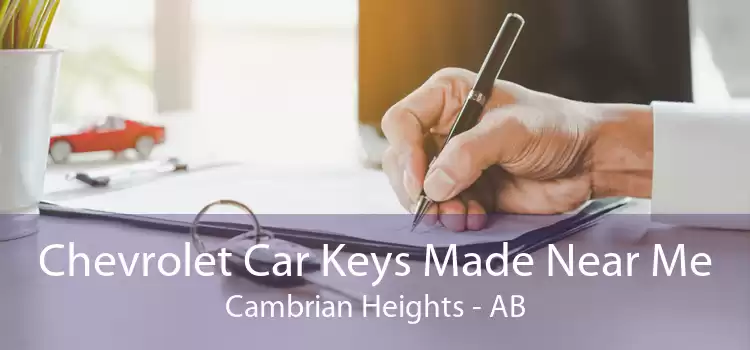 Chevrolet Car Keys Made Near Me Cambrian Heights - AB