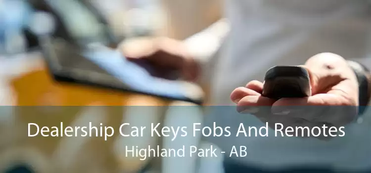 Dealership Car Keys Fobs And Remotes Highland Park - AB