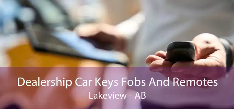 Dealership Car Keys Fobs And Remotes Lakeview - AB