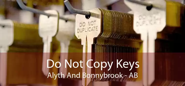 Do Not Copy Keys Alyth And Bonnybrook - AB