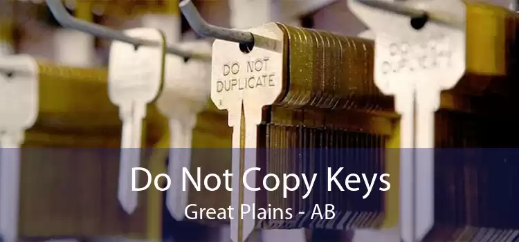 Do Not Copy Keys Great Plains - AB