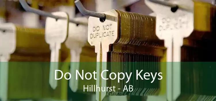 Do Not Copy Keys Hillhurst - AB