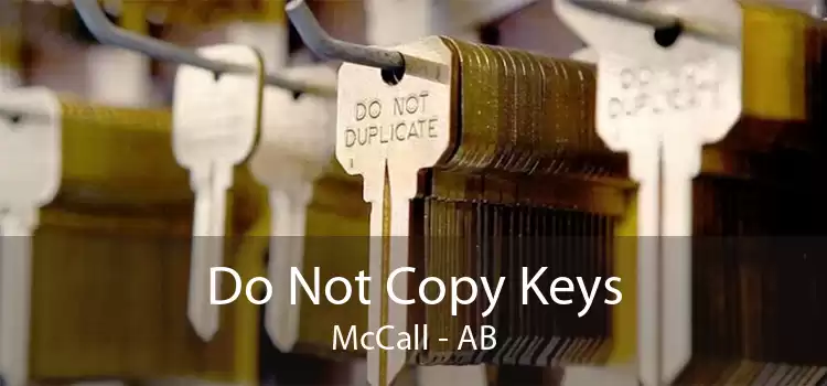Do Not Copy Keys McCall - AB