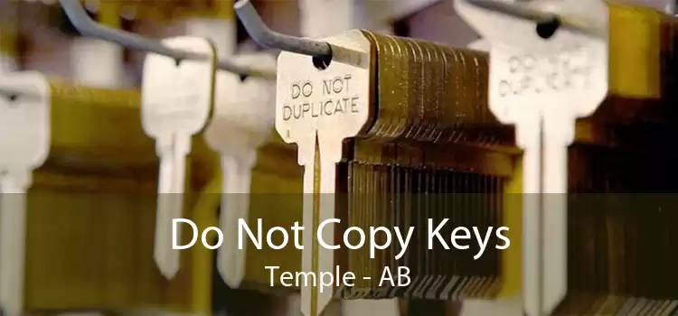 Do Not Copy Keys Temple - AB