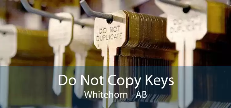 Do Not Copy Keys Whitehorn - AB