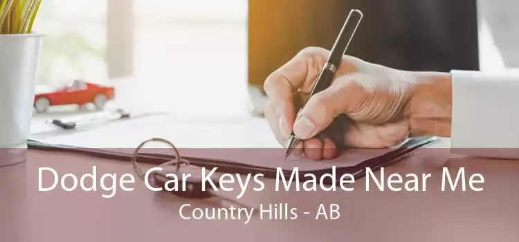 Dodge Car Keys Made Near Me Country Hills - AB