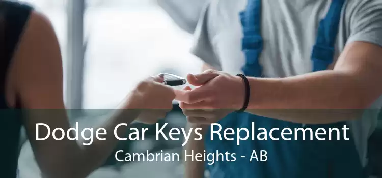 Dodge Car Keys Replacement Cambrian Heights - AB
