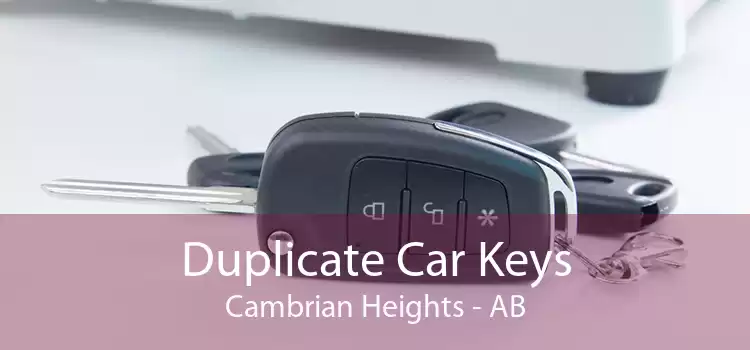 Duplicate Car Keys Cambrian Heights - AB