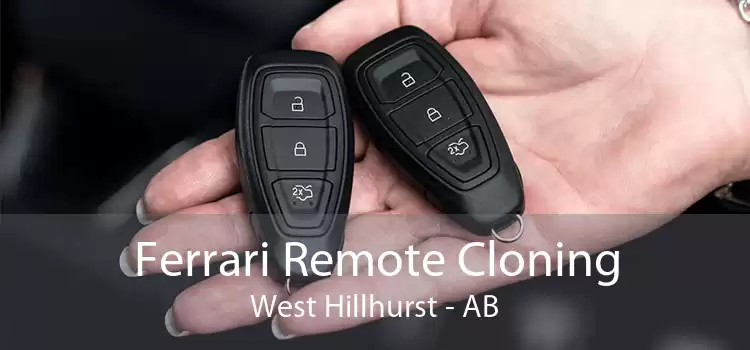 Ferrari Remote Cloning West Hillhurst - AB