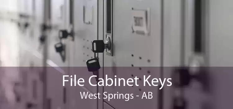 File Cabinet Keys West Springs - AB