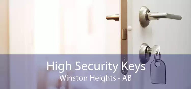 High Security Keys Winston Heights - AB