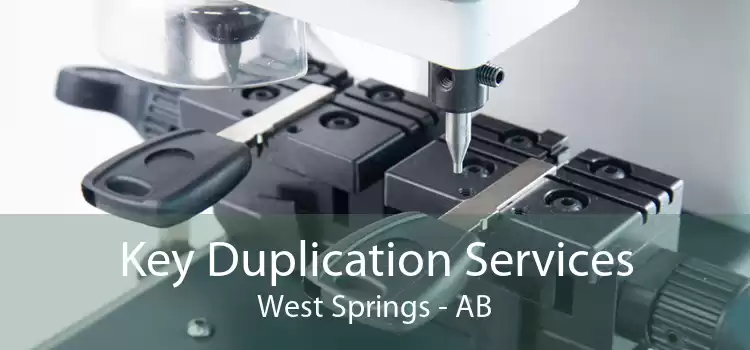 Key Duplication Services West Springs - AB
