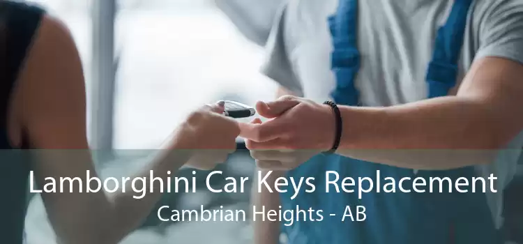 Lamborghini Car Keys Replacement Cambrian Heights - AB
