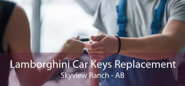 Lamborghini Car Keys Replacement Skyview Ranch - AB
