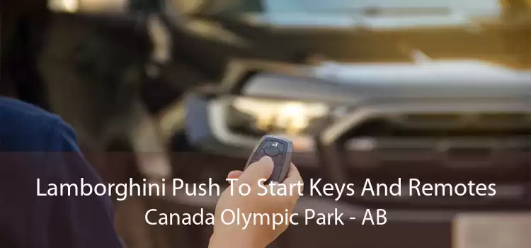 Lamborghini Push To Start Keys And Remotes Canada Olympic Park - AB