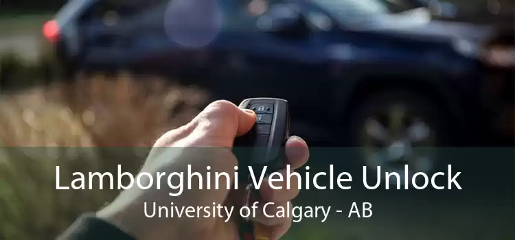 Lamborghini Vehicle Unlock University of Calgary - AB