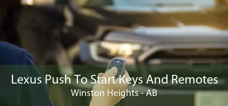 Lexus Push To Start Keys And Remotes Winston Heights - AB