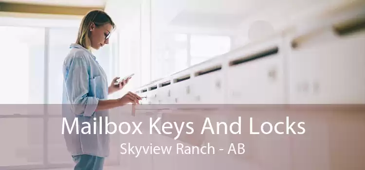 Mailbox Keys And Locks Skyview Ranch - AB