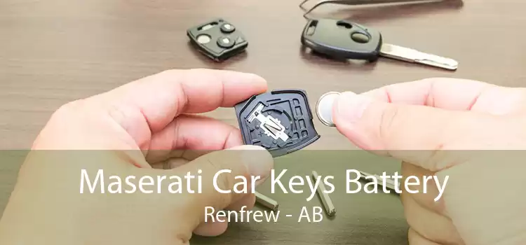 Maserati Car Keys Battery Renfrew - AB