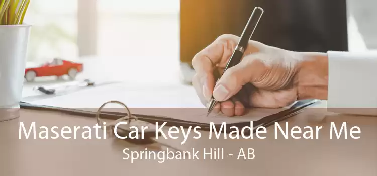 Maserati Car Keys Made Near Me Springbank Hill - AB