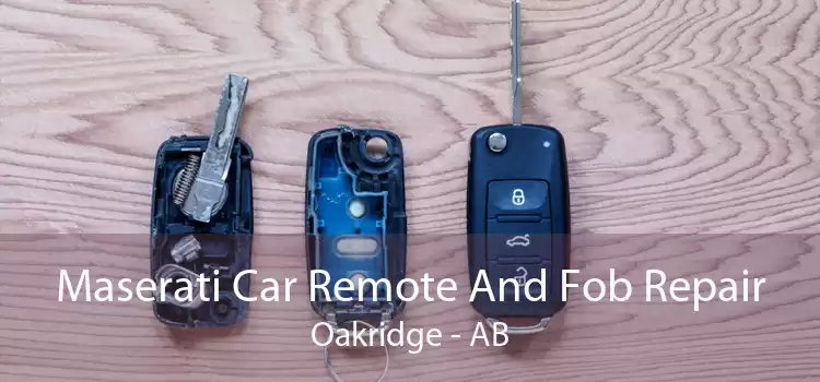 Maserati Car Remote And Fob Repair Oakridge - AB