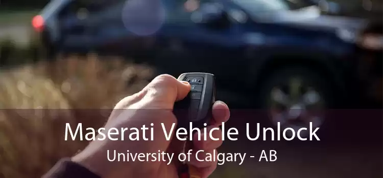 Maserati Vehicle Unlock University of Calgary - AB