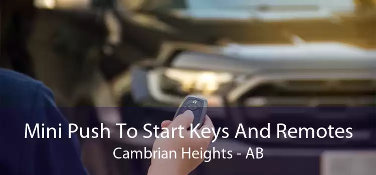 Mini Push To Start Keys And Remotes Cambrian Heights - AB