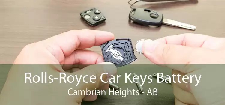 Rolls-Royce Car Keys Battery Cambrian Heights - AB