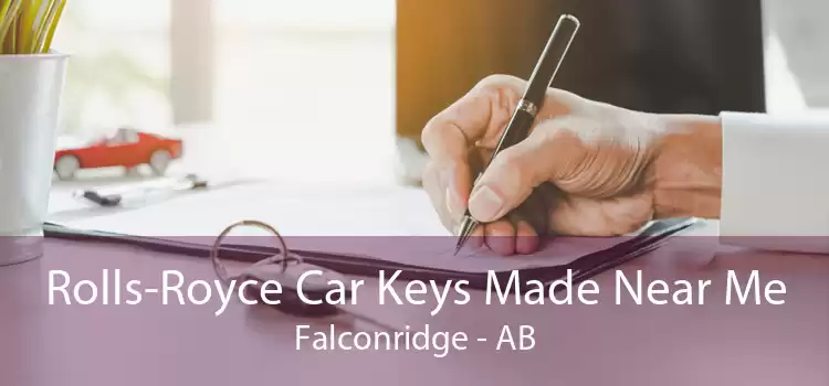 Rolls-Royce Car Keys Made Near Me Falconridge - AB
