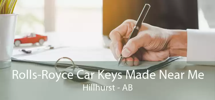 Rolls-Royce Car Keys Made Near Me Hillhurst - AB