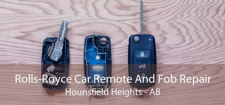Rolls-Royce Car Remote And Fob Repair Hounsfield Heights - AB