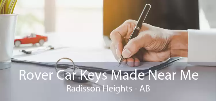 Rover Car Keys Made Near Me Radisson Heights - AB