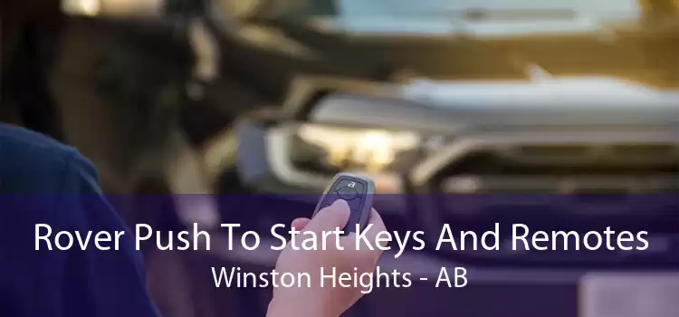 Rover Push To Start Keys And Remotes Winston Heights - AB