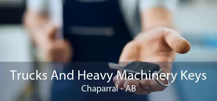 Trucks And Heavy Machinery Keys Chaparral - AB