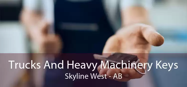 Trucks And Heavy Machinery Keys Skyline West - AB