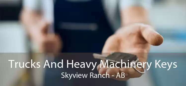 Trucks And Heavy Machinery Keys Skyview Ranch - AB