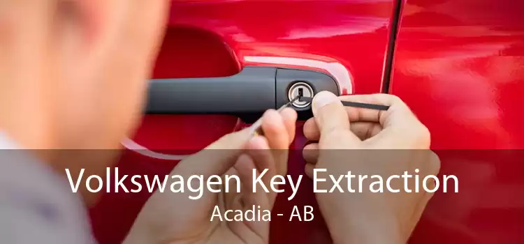 Volkswagen Key Extraction Acadia - AB